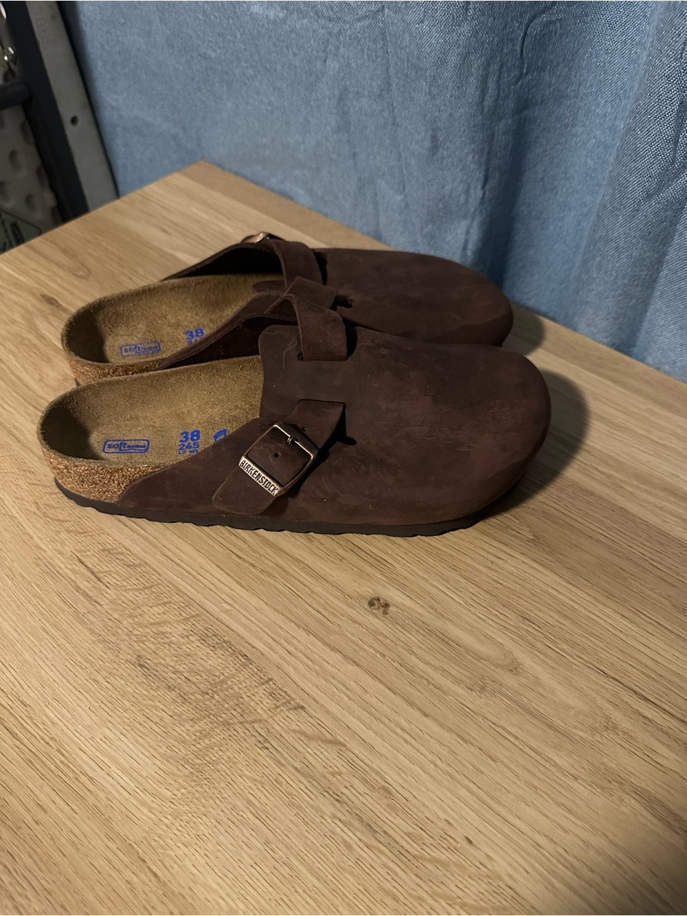 Birkenstock Boston Habana Oiled Leather Clogs EU 38 US 7 Regular Fit New Box - Picture 2 of 7